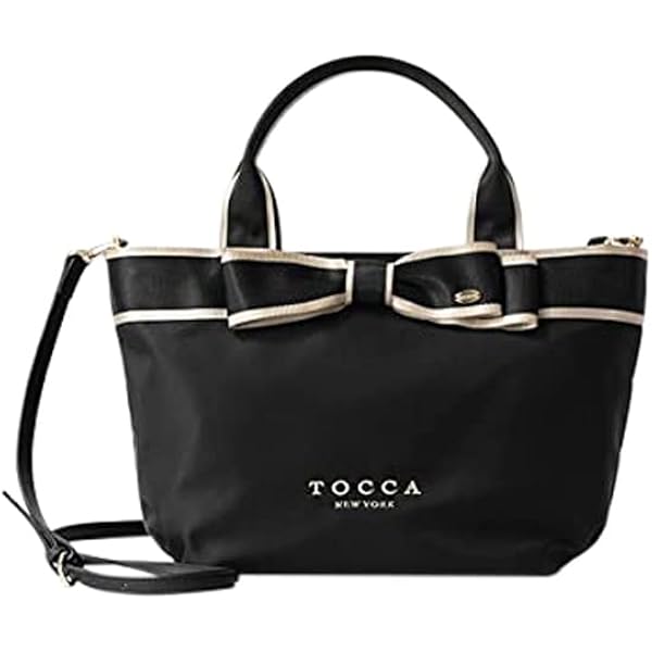Amazon | [トッカ] 撥水 BICOLOR RIBBON TOTE トートバッグ